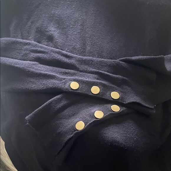 Zara Navy Blue Knit Turtleneck Sweater - Picture 3 of 4